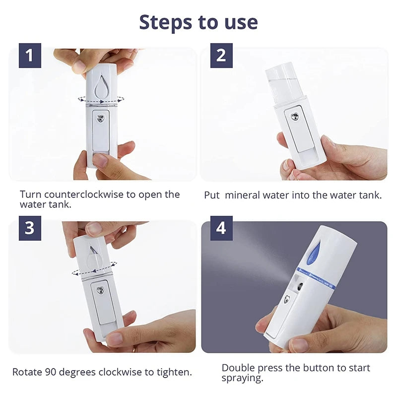 Portable Nano Facial Mister w Nano Atomization Technology