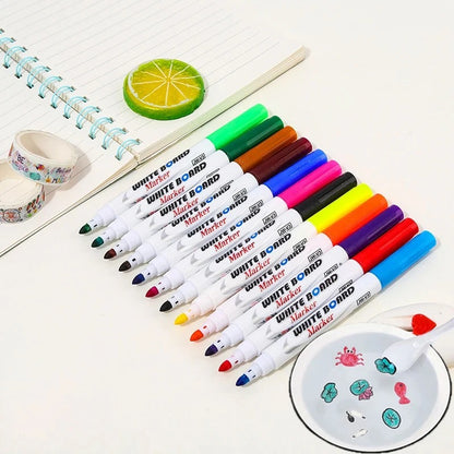 8 Pc Color Magical Water Floating Pens